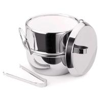 Balde De Gelo Térmico Inox Com Pinça Tampa 1l Drinks Bar - 7