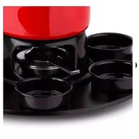 Aparelho De Fondue Lugano Carroussel 18 Peças Esmaltado 1,4 Litros Carne Queijo Chocolate Frutas - 2