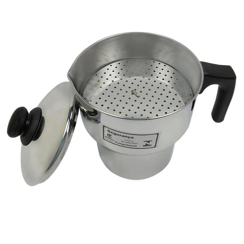 Panela Cuscuzeira Aparelho De Cuscuz Para Fogão Indução 1,3 Litros Multiuso Funciona Como Fervedor - 2