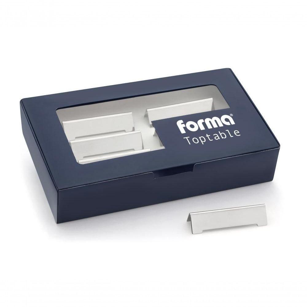 Conjunto 6 Descansos Apoio De Talheres Mesa Inox Toptable - 4