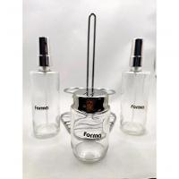 Galheteiro De Vidro Spray Base Inox Kit Saleiro Vinagre Azeite Galheta Vinagreiro Azeiteiro - 6