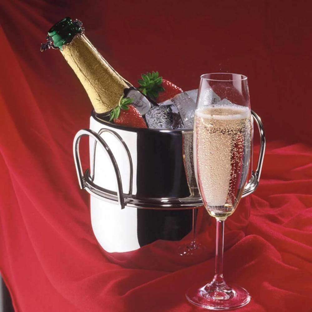 Balde De Gelo Inox Para Garrafas Champanheira 4l Com Alças - 2