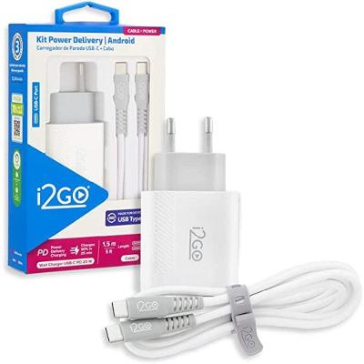 Kit Carregador 20w + Cabo C P/c I2gkit9474