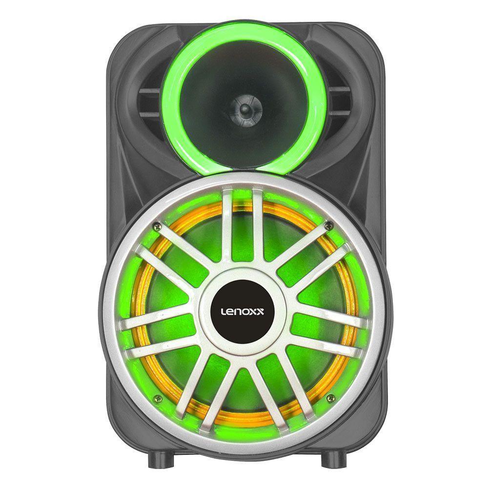 Caixa Amplificada Lca8 Bluetooth 300w Rms Com Leds Lenoxx Preto Bivolt - 2