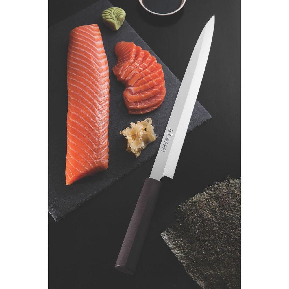 Faca Yanagiba Tramontina Sushi Com Lâmina Em Aço Inox E Cabo De Nylon 13" Tramontina - 3