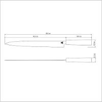 Faca Yanagiba Tramontina Sushi Com Lâmina Em Aço Inox E Cabo De Nylon 13" Tramontina - 2