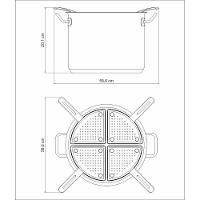Cozi-pasta Tramontina Professional Em Aço Inox Com 4 Divisórias 30 Cm 13,5 L Tramontina - 3