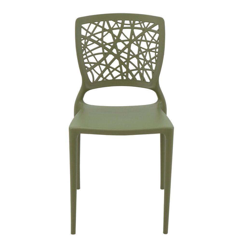 Cadeira Tramontina Joana Em Polipropileno E Fibra De Vidro Verde Oliva Tramontina - 2