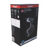 Spot P/ Trilho Authentic Preto 7w Branco 6500k - 1