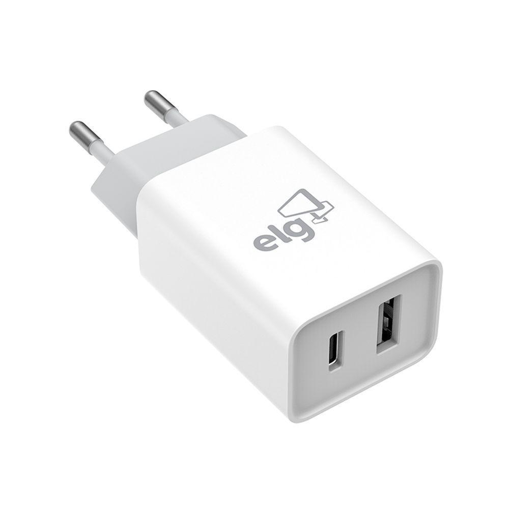 Carreg.elg W124c Saida Usb/usb C 2.1a - 1
