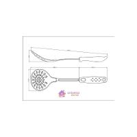 Espumadeira Tramontina Utilitá Em Nylon Com Cabo De Polipropileno Vermelho Tramontina - 3