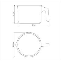 Fervedor Tramontina Turim Em Alumínio Antiaderente Starflon Max Chumbo 14cm 1,7l Tramontina - 2