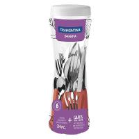 Faqueiro Ipanema Com Lâminas Em Aço Inox E Cabos De Polipropileno Goiaba Com Pote Plástic - 6