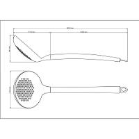 Espumadeira Tramontina Apreciatta Em Silicone Com Cabo Em Aço Inox Satinado Tramontina - 2