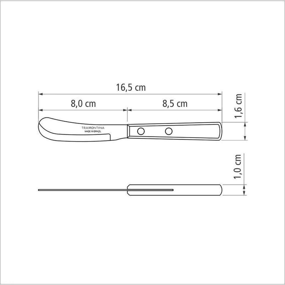 Espátula Para Manteiga 3" Polywood Vermelho Tramontina Tramontina - 3