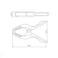 Grampo Plástico 2" Tramontina Com Corpo De Nylon E Mandíbulas Em Borracha Tramontina - 3