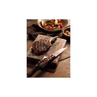 Jogo De Talheres Para Churrasco Jumbo Em Aço Inox Com Cabo Castanho Polywood 12 Peças - 6