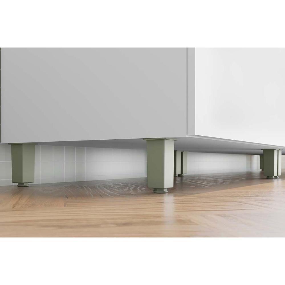 Balcão De Cozinha Marquesa Forno 1 Gaveta C/ Tampo 80cm Branca/nature - Nesher - 2