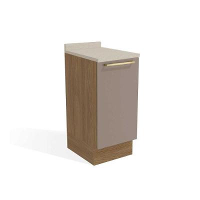 Balcão De Cozinha Modulado Botanic M621 1 Porta C-tampo 40cm Nogueira-fendi-orion - Kappesberg