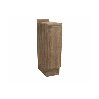 Balcão de Cozinha Modulado Maxxi G737 Porta Tempero 1 Porta c/Tampo 25cm Nogal/Nogal - Kappesberg