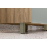 Balcão de Cozinha Modulado Rainha Canto Reto Dir/Esq 1 Porta c/Tampo 92cm Nature/Verde - Nesher - 2