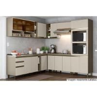 Balcão De Cozinha Modulado Connect Canto Reto C-1 Porta S- Tampo 84x82cm Off White - Henn - 3