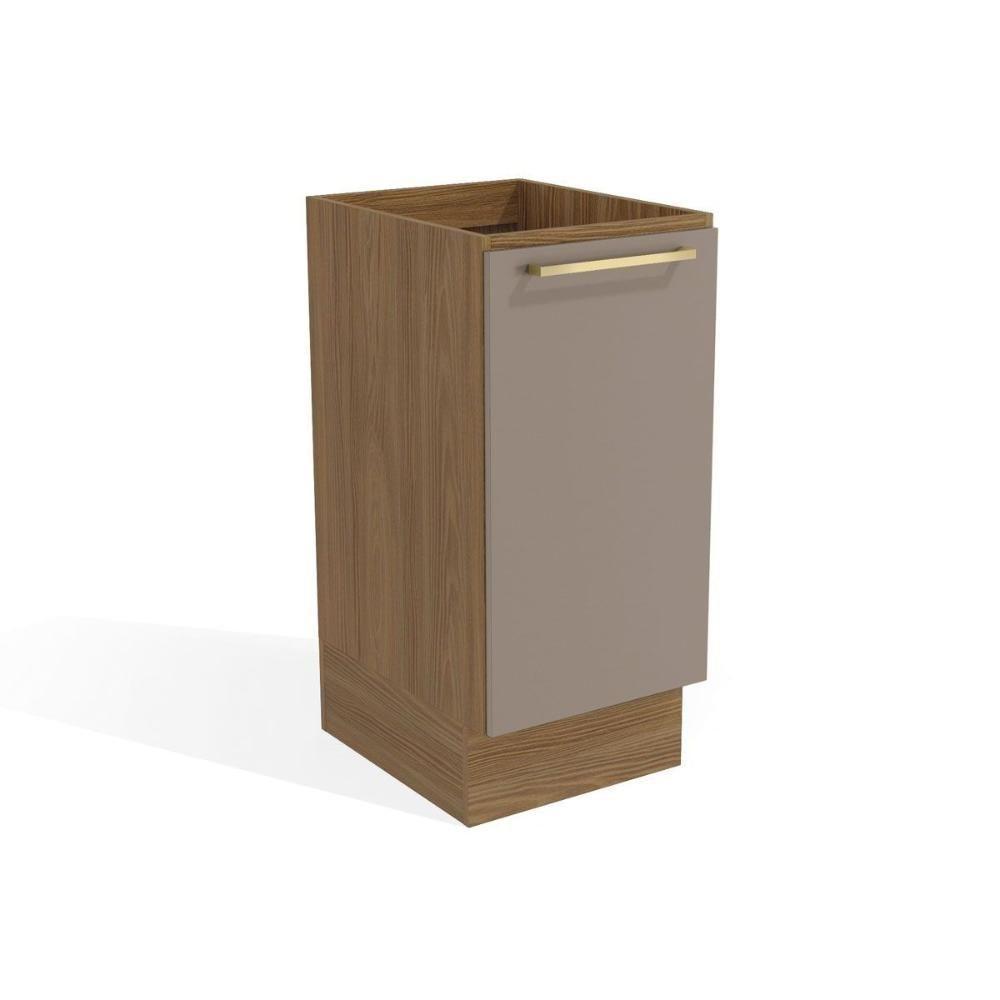 Balcão de Cozinha Modulado Botanic M621 c/ 1 Porta s/Tampo 40cm Nogueira/Fendi - Kappesberg - 1