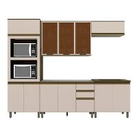 Cozinha Modulada Completa Connect 6 Peças (2 Aéreos+2balcões+1 Aneleiro+1complemento) Cpt95 Duna/cristal - Henn - 8