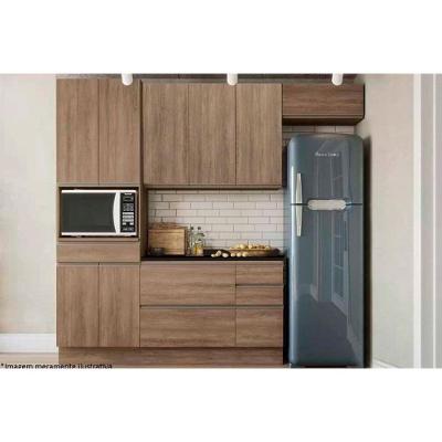 Kit De Cozinha Modulada 5 Peças Maxxi (1 Paneleiro + 1 Balcão + 2 Armários + 1 Tampo) C5p48 Nogal - Kappesberg