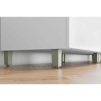 Balcão de Cozinha Modulado Marquesa Forno 1 Gaveta c/ Tampo 80cm Branca/Nature - Nesher