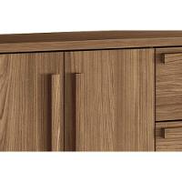 Cômoda Casal Málaga Gold 2 Portas e 5 Gavetas jatoba/Areia - Santos Andirá - 3