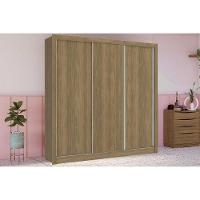 Guarda Roupas 3 Portas de Correr e 2 Gavetas M570 Nogueira - Kappesberg - 1