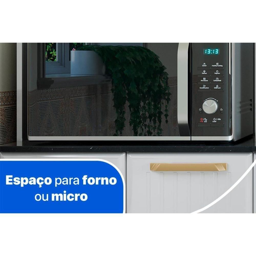Kit de Cozinha Compacta Diamante Smart Aço 3 Peças (2Aéreos+1Paneleiro) CZ23 Branco - Telasul - 5