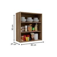 Kit De Cozinha 3 Peças Maxxi (2 Armários + 1 Paneleiro) Cpt36 Nogal - Kappesberg - 3