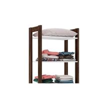 Guarda Roupa Closet Modulado Az1005 C- 5 Prateleiras Cor Branco-nogal - Tecno Mobili - 5