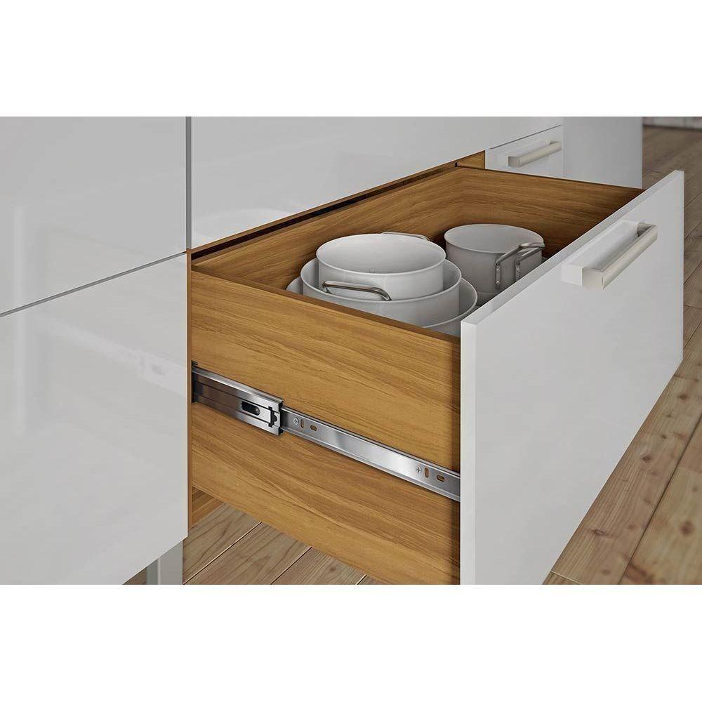 Kit de Cozinha 2 Peças Burguesa (1 Armário + 1 Balcão) C2P23 Freijo/Grafite-Nesher - 10