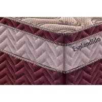 Cama Box Baú Solteiro: Colchão Molas Ensacadas Paropas MasterPocket Esplêndido Bordô + Base CRC Courano White(88x188) - 2