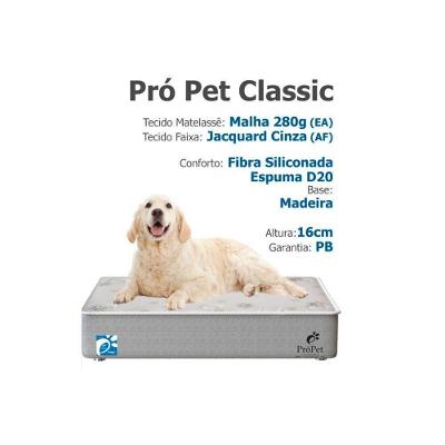 Cama Box Pet Cachorro - Gato Médio Própet Classic Branco (75x55x16) - Probel