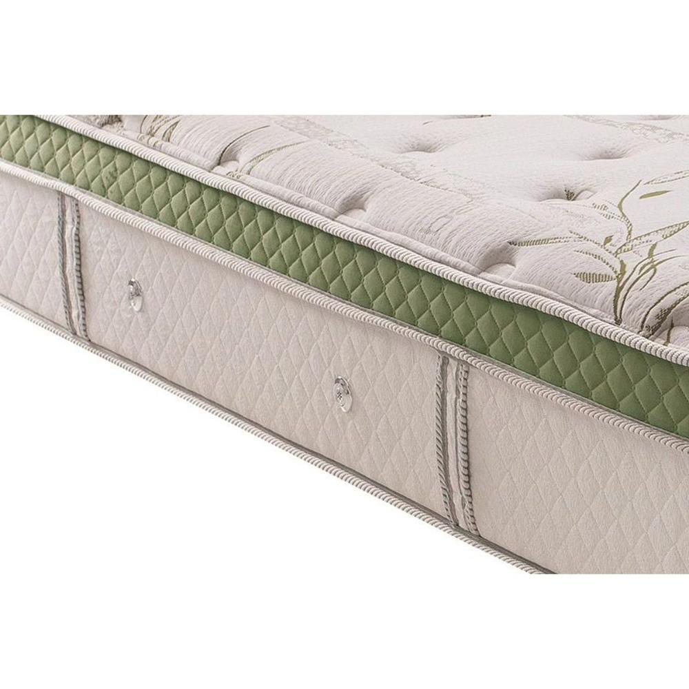 Cama Box Baú Solteiro: Colchão Molas Herval MasterPocket Ensacadas Monte Carlo HR Visco + Base CRC Suede Clean(88x188) - 7