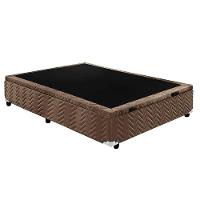 Cama Box Baú Solteiro: Colchão Espuma Paropas D33 / EP Confort Ultra Firme + Base CRC Suede Brown(88x188) - 8