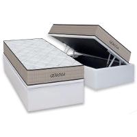 Cama Box Baú Queen: Colchão Espuma D45 Orthoflex Genova + Base CRC Courano White(158x198) - 5
