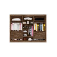 Guarda Roupa 6 Portas c/ 4 Ripadas e 6 Gavetas c/2 Espelhos Potente Off White - Europa - 4