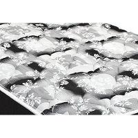 Cama Box Baú Solteiro: Colchão Espuma D45 Luckspuma Gran Luck Pró Saúde Duplo + Base CRC Suede Black(88x188) - 3