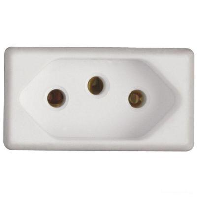 Interruptor E Tomada 20a Liz Bege Tramontina Completo Pronto Tramontina