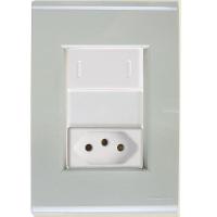 Interruptor E Tomada 20a Liz Verde Ardósia Tramontina Completo Pronto Tramontina - 1