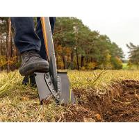 Pá Metálica 7 Cravos Tramontina Com Cabo De Madeira 74 Cm E Empunhadura Metálica Tramontina - 2