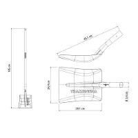 Pá Quadrada Tramontina 465-30 Em Aço Com Cabo De Madeira 120 Cm Tramontina - 3