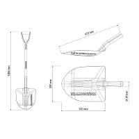 Pá De Bico 405-30 Em Aço Com Cabo De Madeira 74 Cm Com Empunhadura Metálica Ergonômica - 3