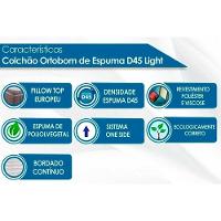 Colchão Solteiro Espuma D45  Light Saúde OrtoPillow (88x188x20) - Ortobom - 5