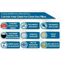 Colchão Solteiro Molas Ensacadas  MasterPocket Cristal Euro Pillow Clean (88x188x36) - Polar - 3